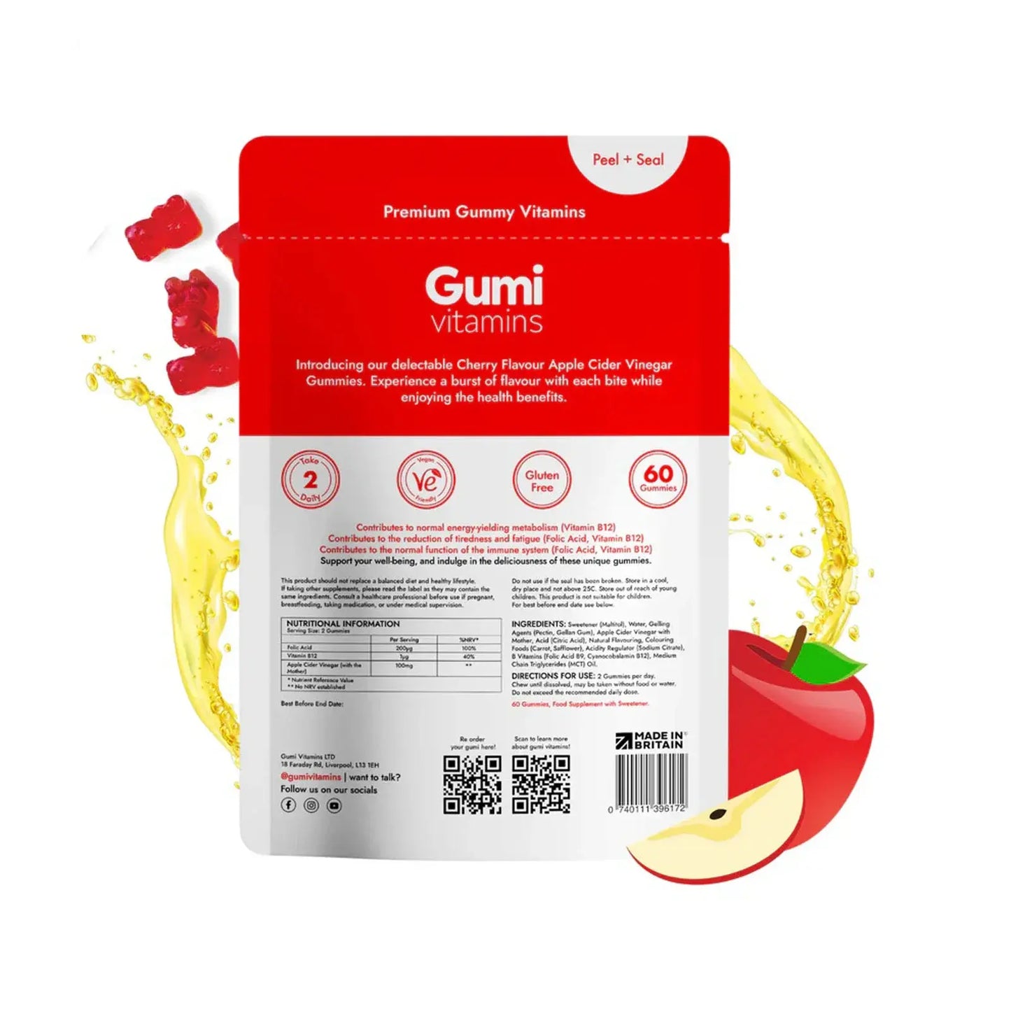 Gumi Detox Apple Cider Vinegar Gummies