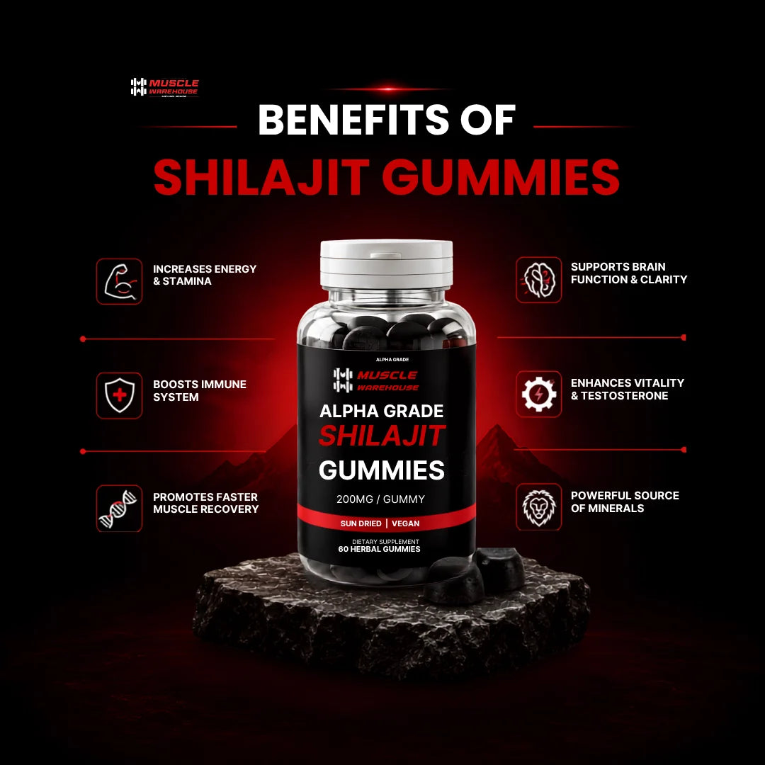 Shilajit Gummies UK | Pure Himalayan 200mg Gummies