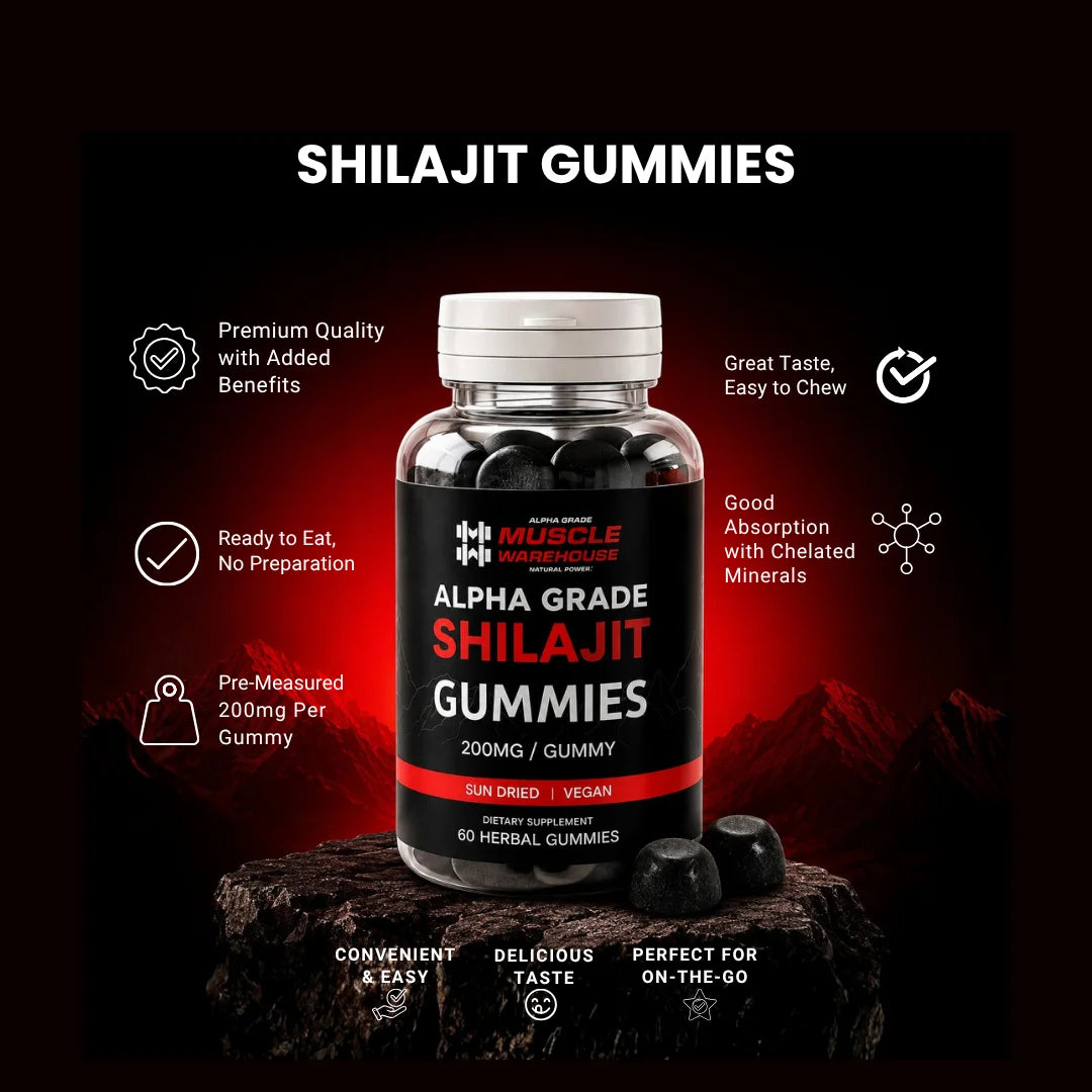 Shilajit Gummies UK | Pure Himalayan 200mg Gummies