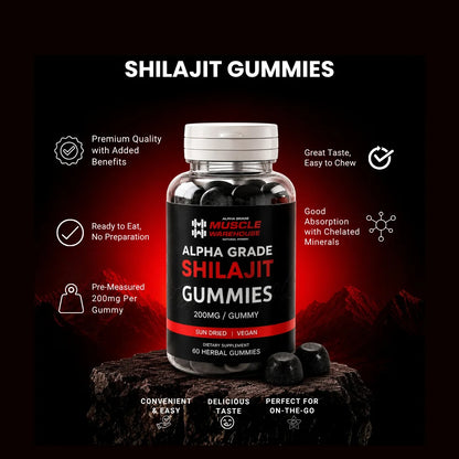 Shilajit Gummies UK | Pure Himalayan 200mg Gummies
