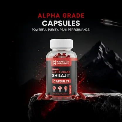Alpha Grade Shilajit Capsules 300mg – Muscle Warehouse
