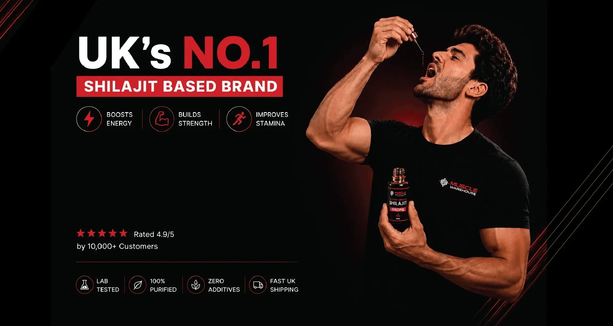 Shop premium whey protein, creatine, vitamins and sports supplements at Muscle Warehouse Rochdale