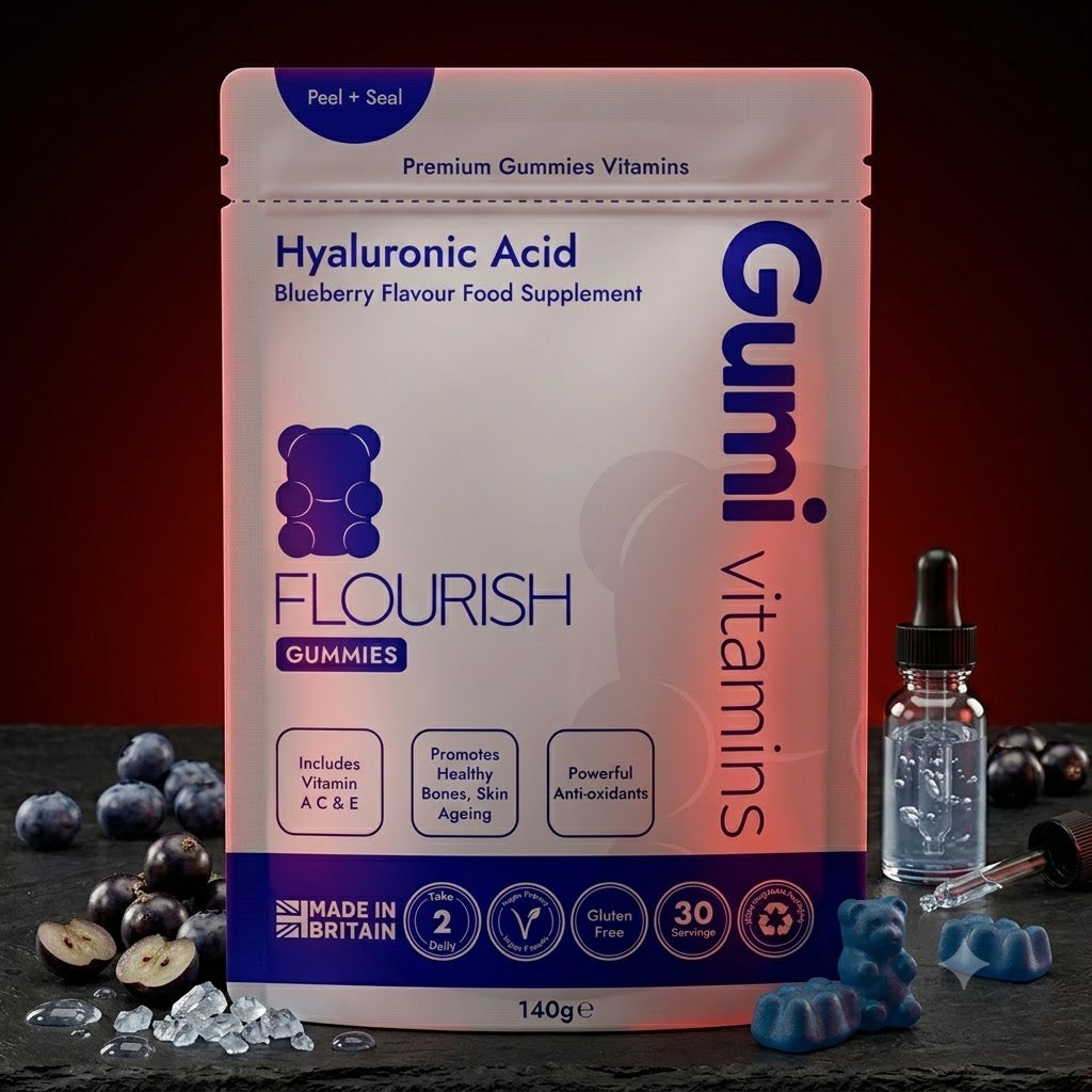 Gumi Vitamins Flourish – Hyaluronic Acid Gummies – 30 Servings