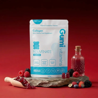 Gumi Rejuvenate Collagen Gummies | Berry Flavour 