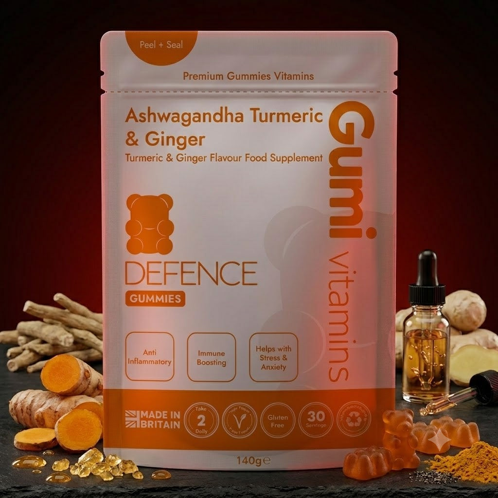 Gumi Vitamins Defence – Ashwagandha, Turmeric & Ginger Gummies