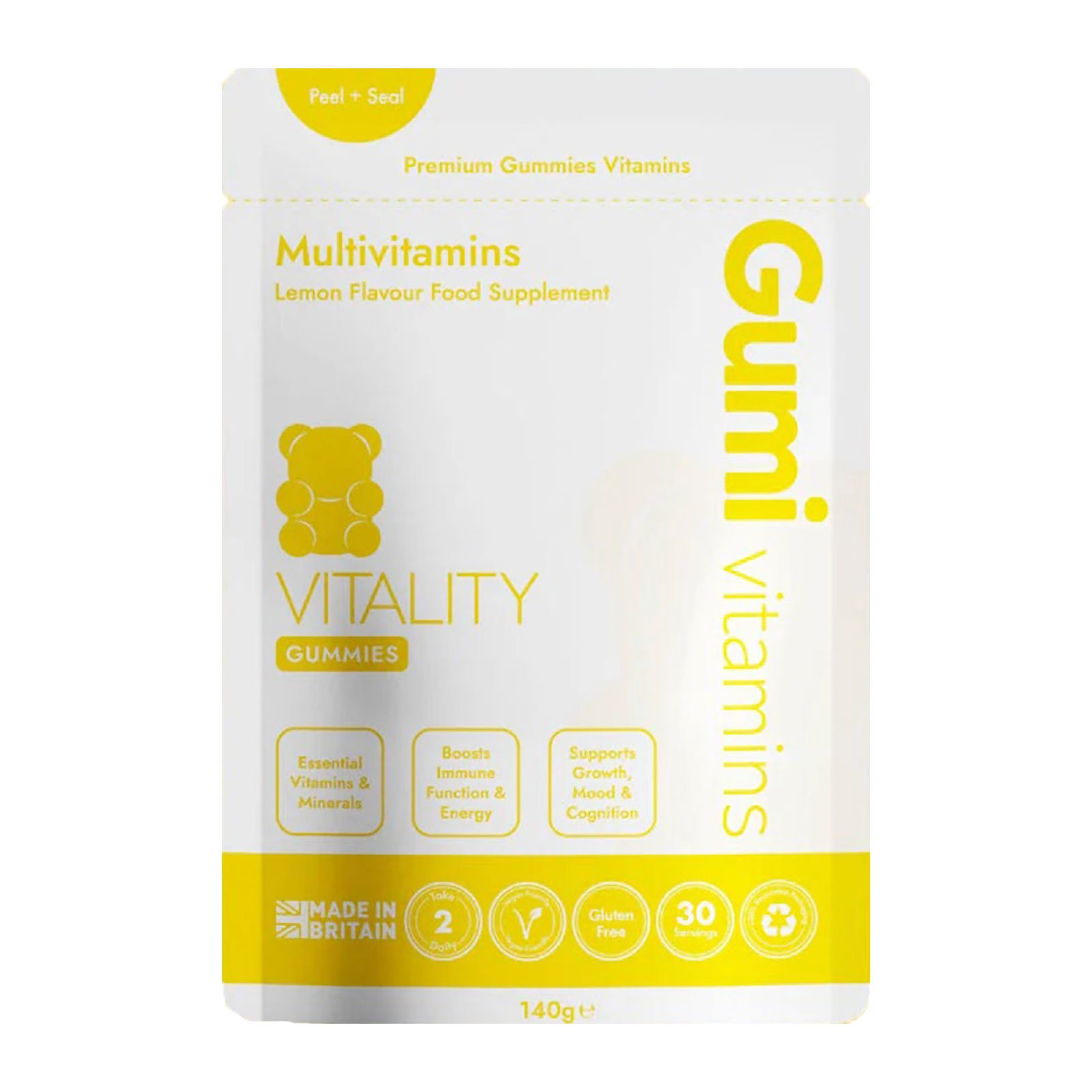 Gumi Vitamins Natural Vitality Gummies | Energy & Support natural vitality gummies